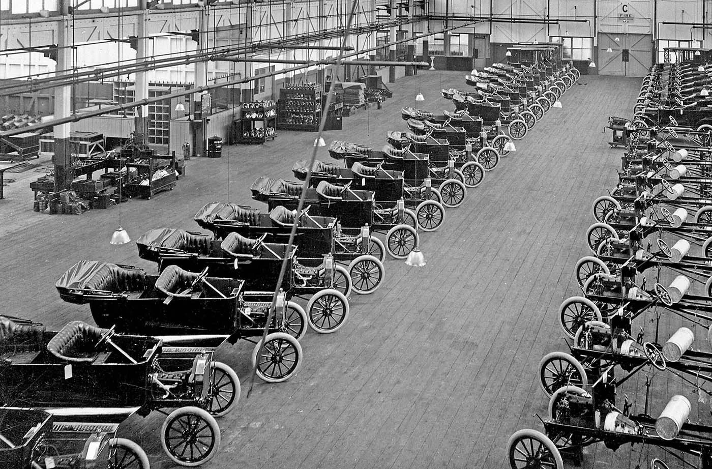 Ford masseproduksjons samlebånd