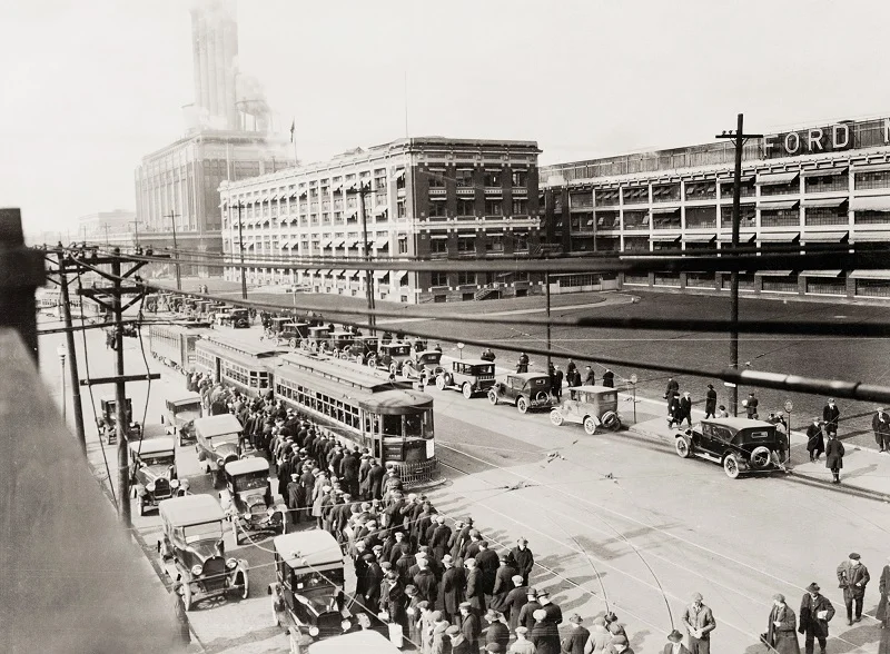 Ford Highland Park-fabrikken 1930